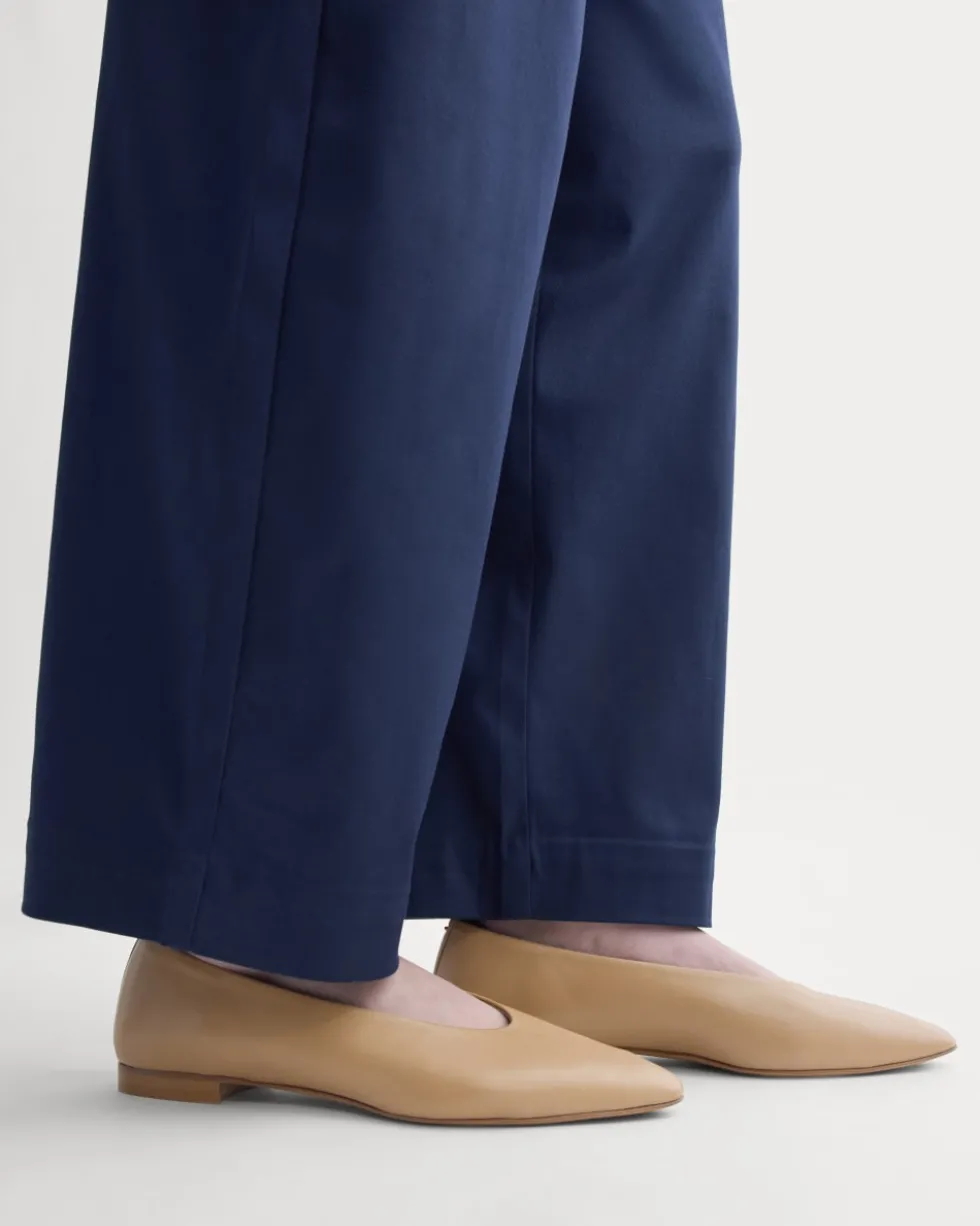 Made in Italy Almond-Toe Flat