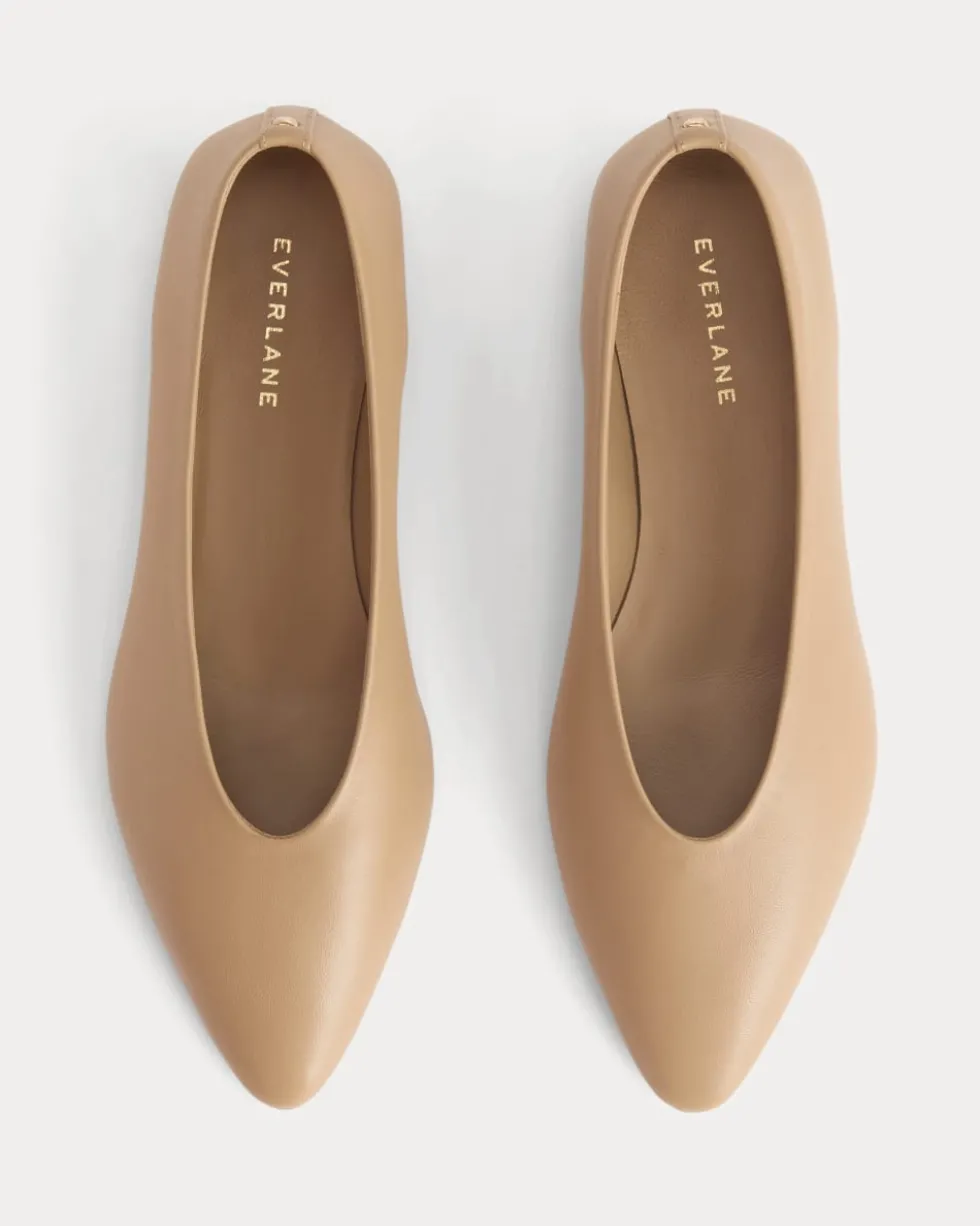 Made in Italy Almond-Toe Flat