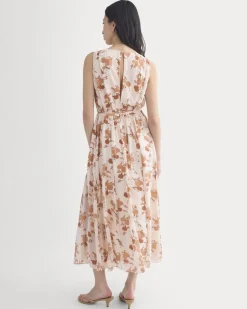 Maxi Dress in Silk Georgette