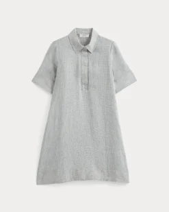 Mini Popover Shirtdress in Linen