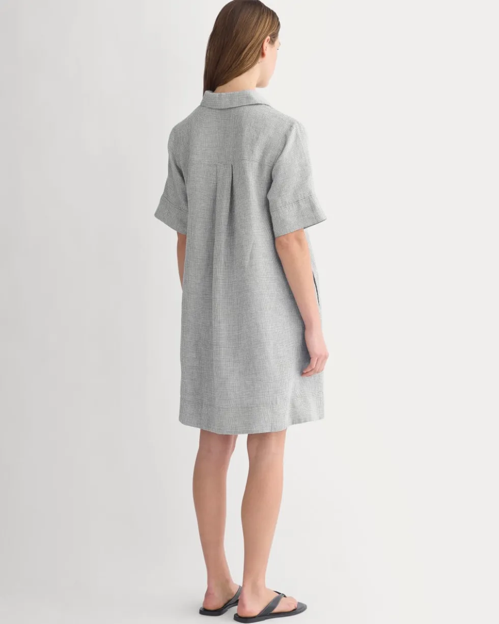 Mini Popover Shirtdress in Linen