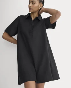 Mini Popover Shirtdress in Linen