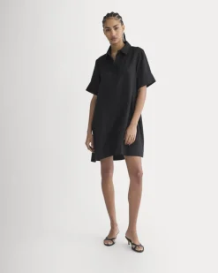 Mini Popover Shirtdress in Linen