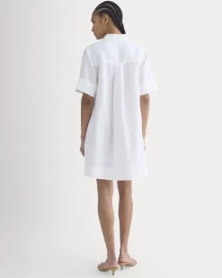 Mini Popover Shirtdress in Linen