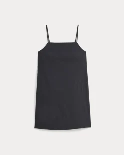 Mini Shift Dress in Stretch Linen