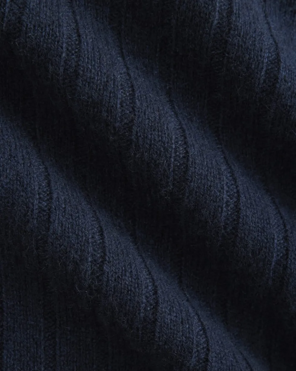 Mix Ribbed Crew in Cashmere