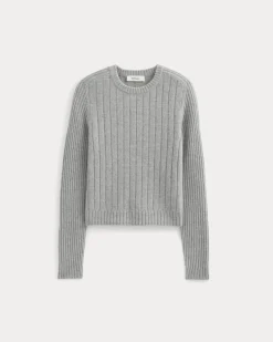 Mix Ribbed Crew in Cashmere