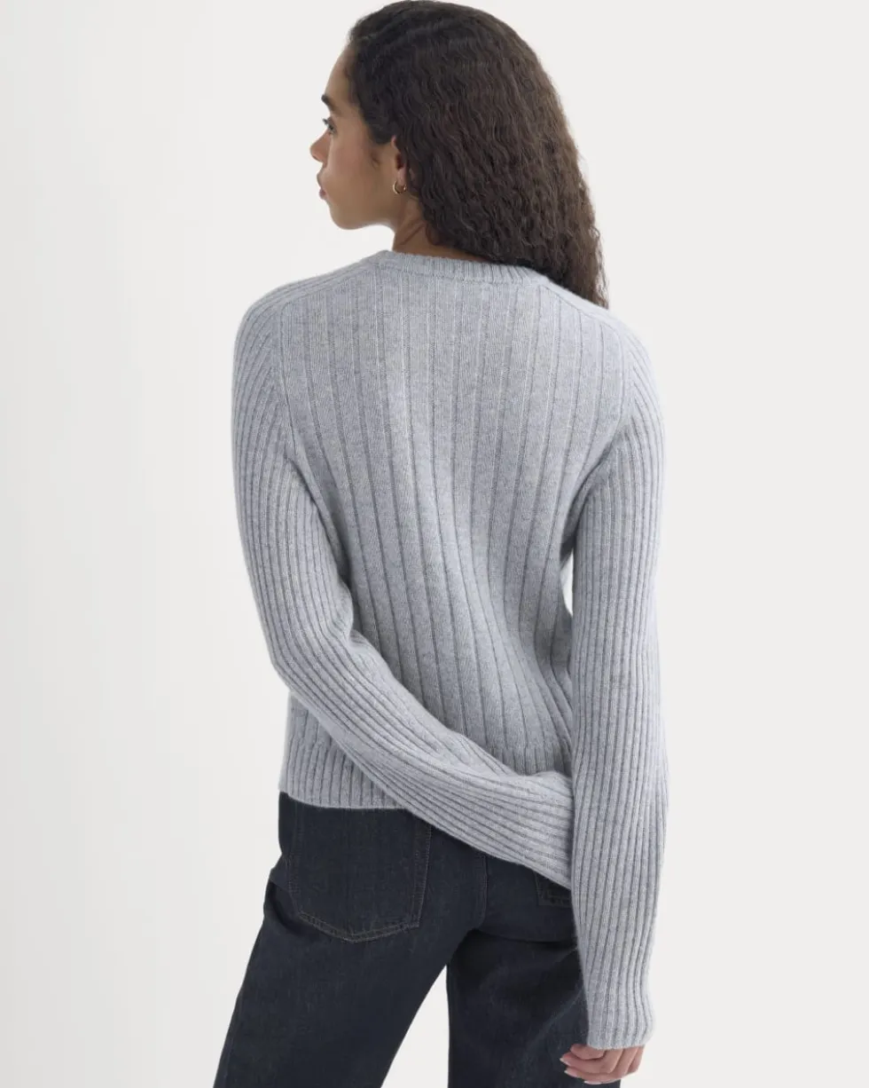 Mix Ribbed Crew in Cashmere
