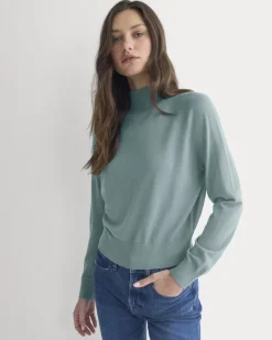 Mockneck Sweater In Ultrafine Merino