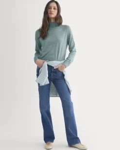 Mockneck Sweater In Ultrafine Merino