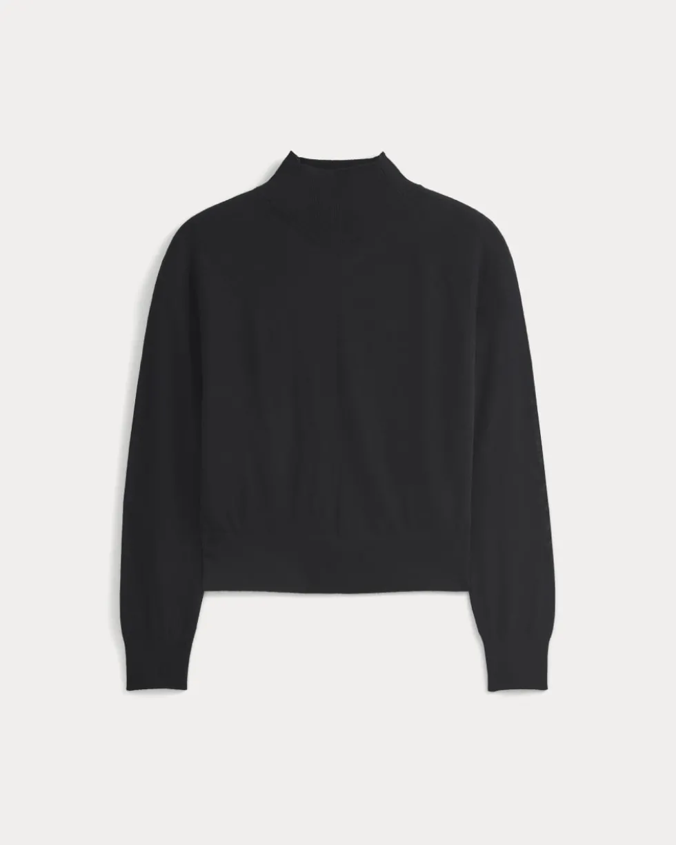Mockneck Sweater In Ultrafine Merino