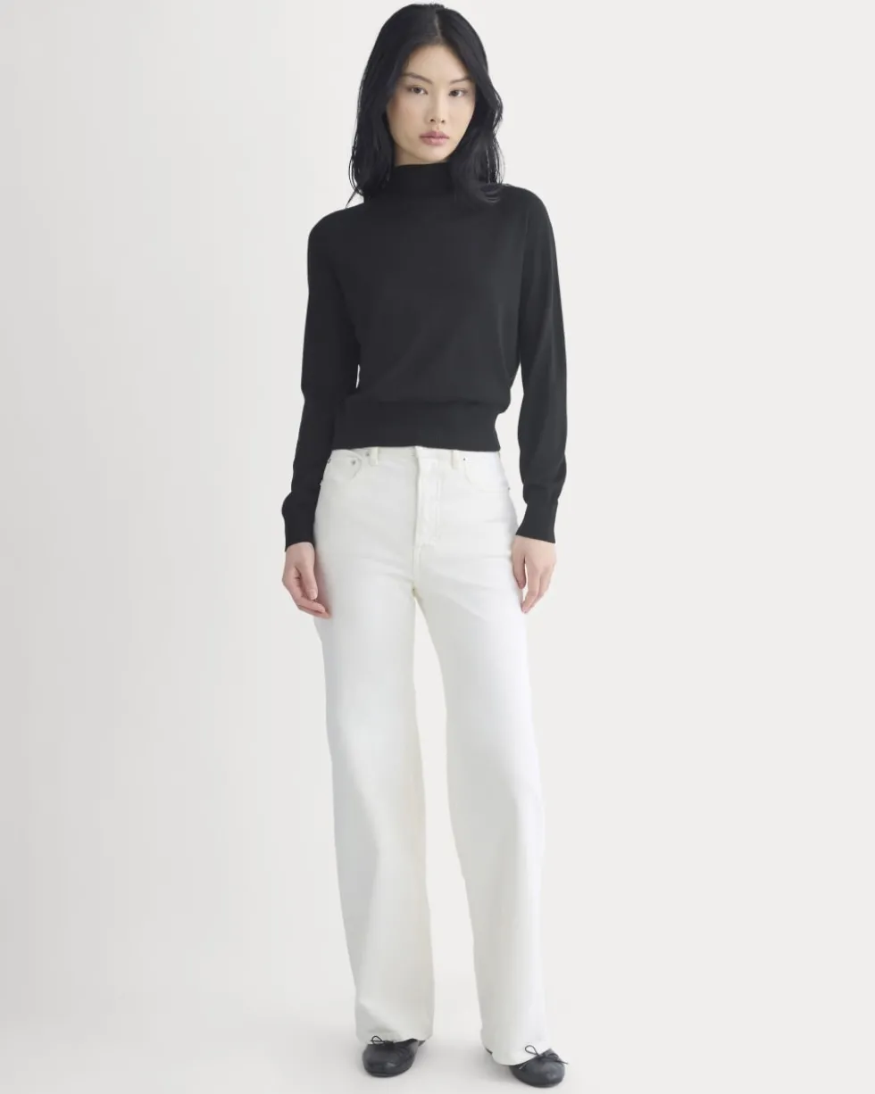 Mockneck Sweater In Ultrafine Merino