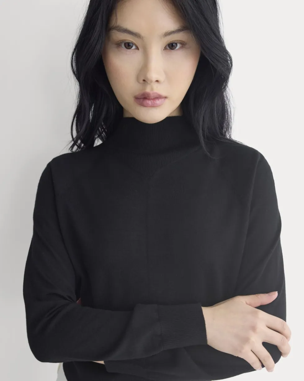 Mockneck Sweater In Ultrafine Merino