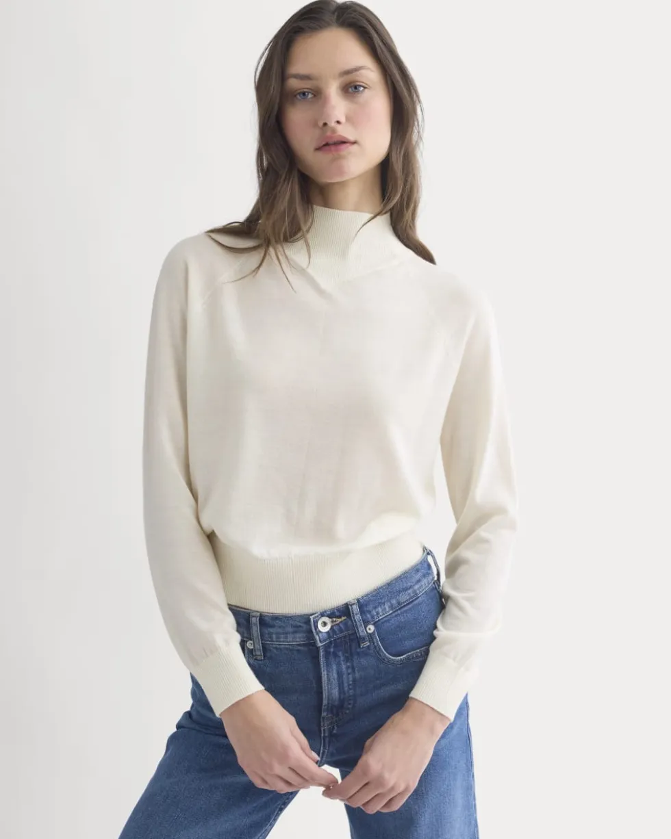 Mockneck Sweater In Ultrafine Merino