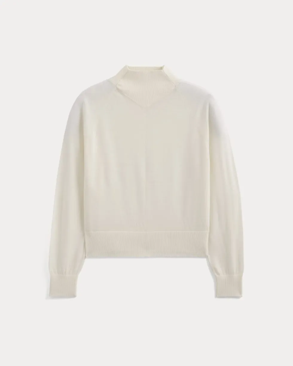 Mockneck Sweater In Ultrafine Merino