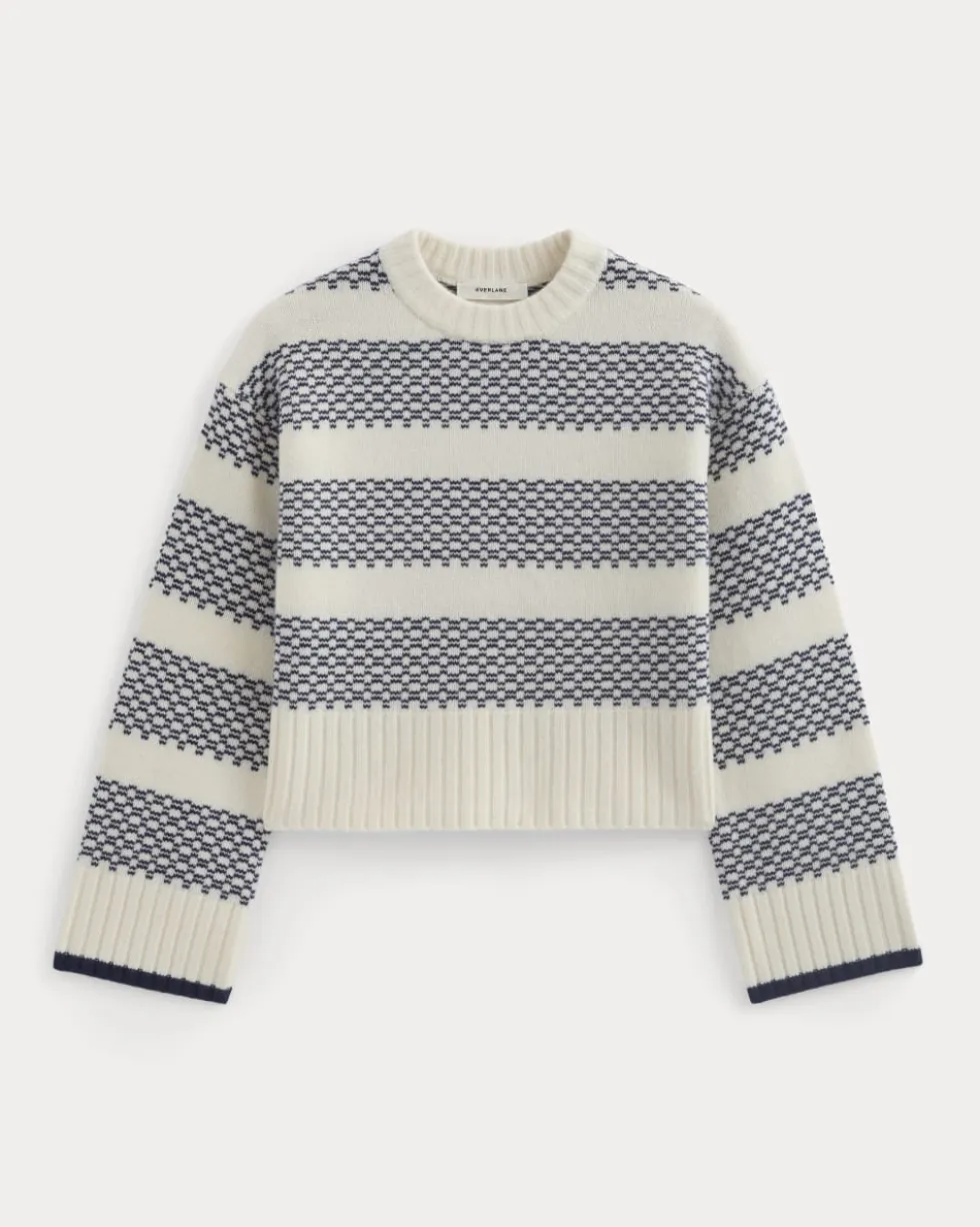 Nordic Cropped Boxy Crew in Luxe Merino