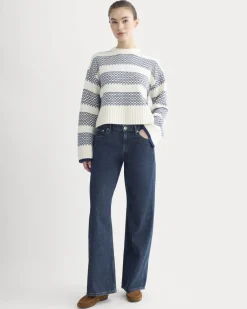 Nordic Cropped Boxy Crew in Luxe Merino