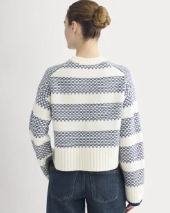 Nordic Cropped Boxy Crew in Luxe Merino