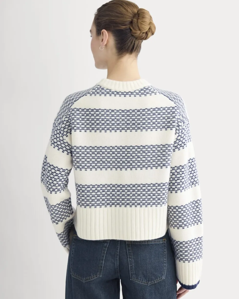 Nordic Cropped Boxy Crew in Luxe Merino