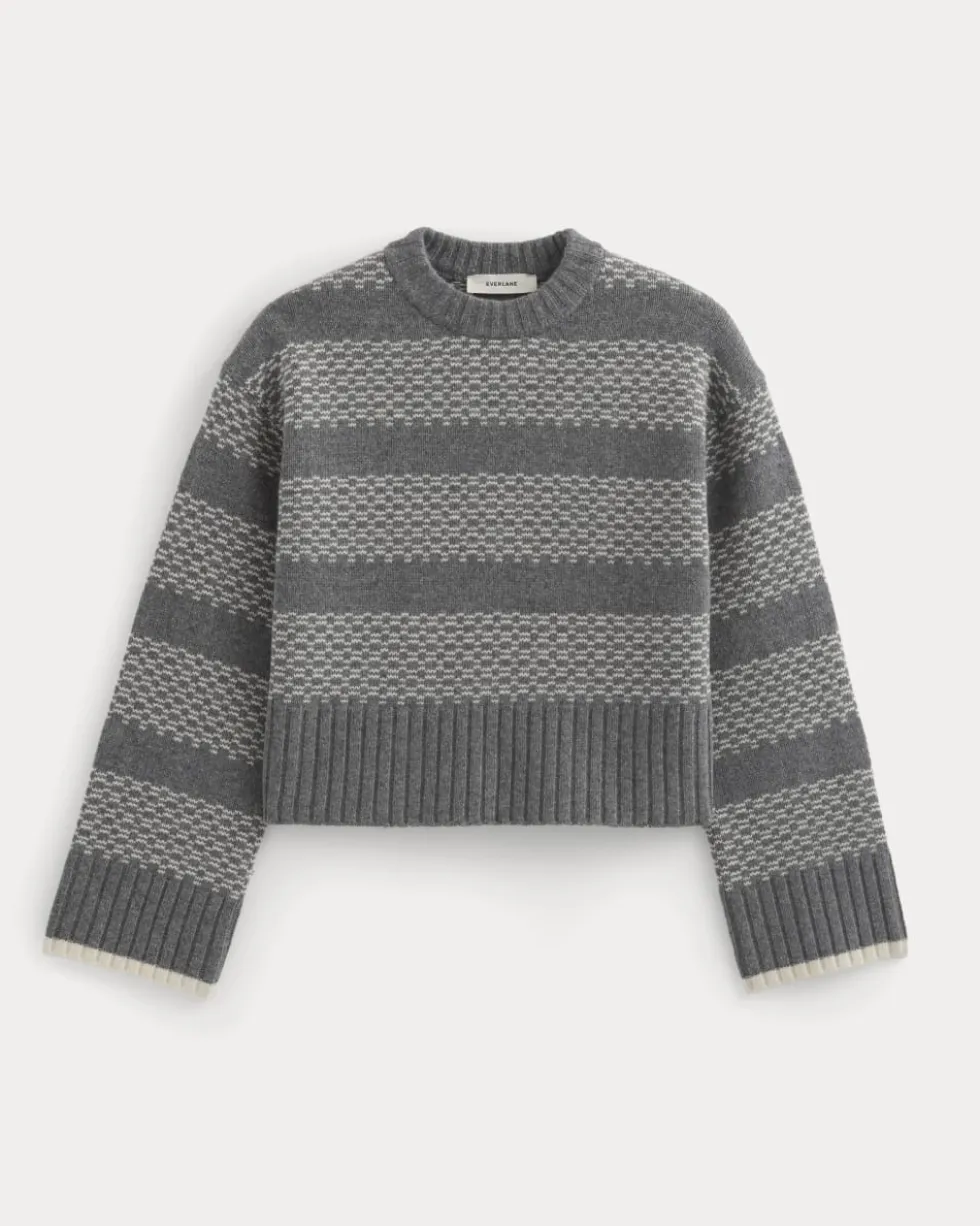 Nordic Cropped Boxy Crew in Luxe Merino