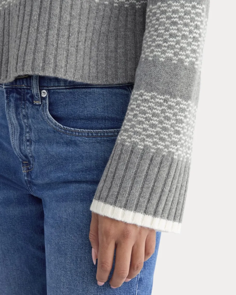Nordic Cropped Boxy Crew in Luxe Merino