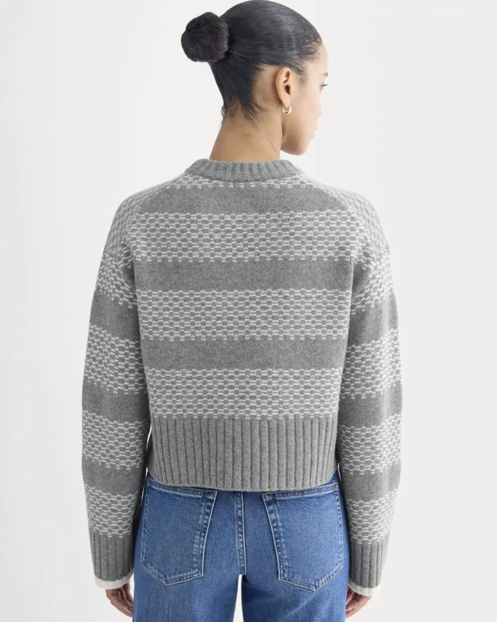 Nordic Cropped Boxy Crew in Luxe Merino