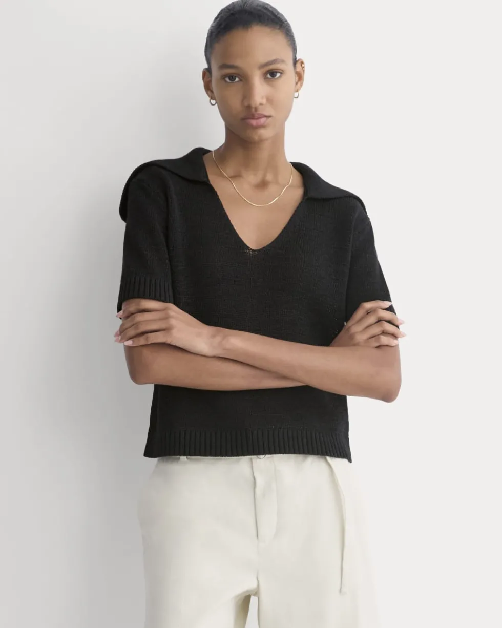 Open Collar Polo