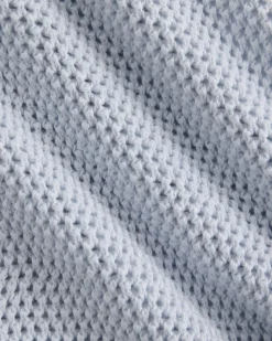 Open Knit Long-Sleeve Crew in Everyday Cotton