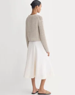 Open-Knit Crew in Elevated Cotton