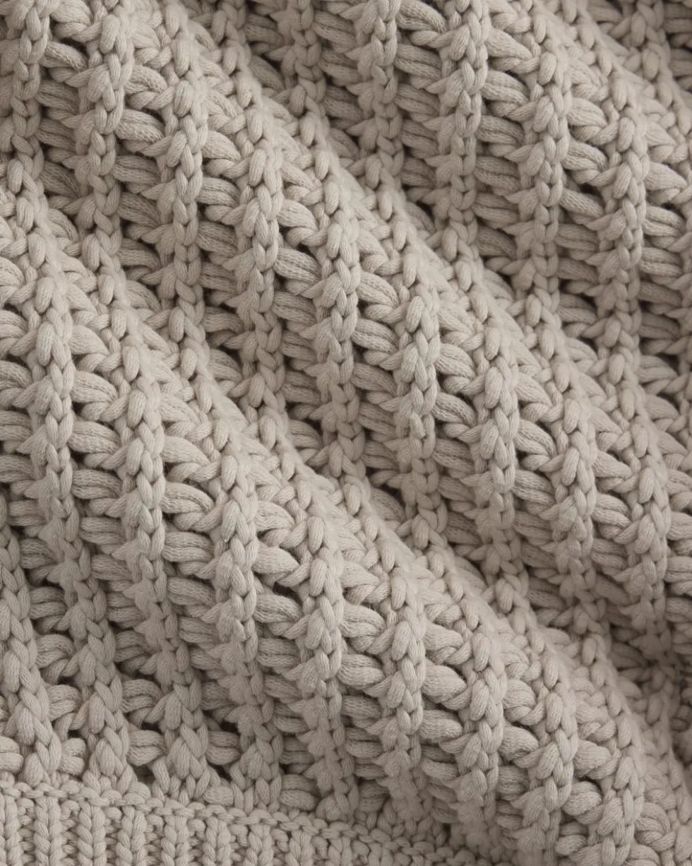 Open-Knit Crew in Elevated Cotton