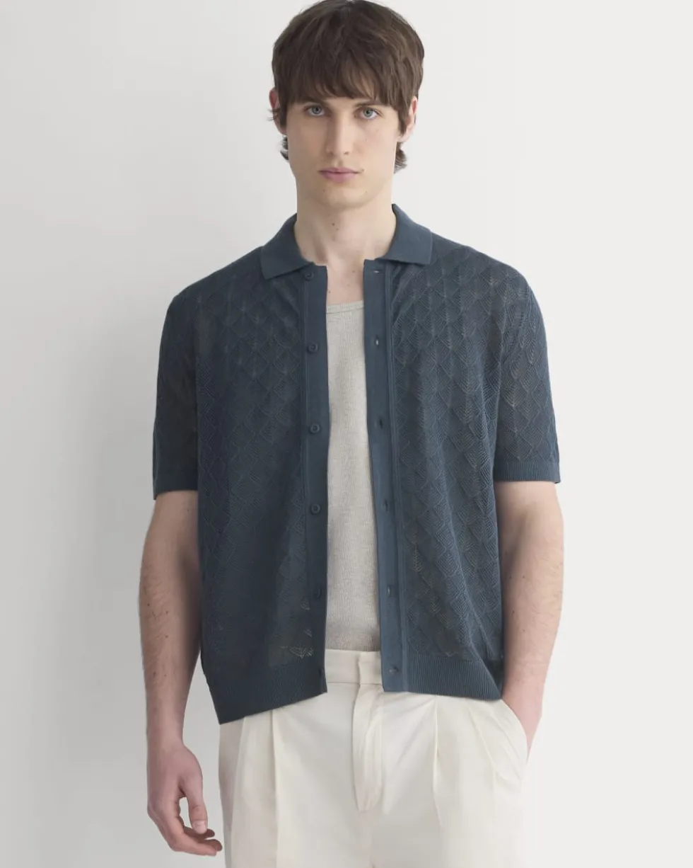 Open-Knit Resort Shirt
