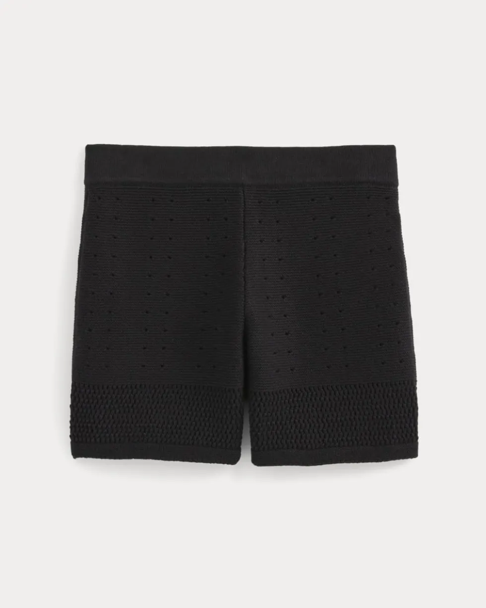 Open-Knit Short in Everyday Cotton
