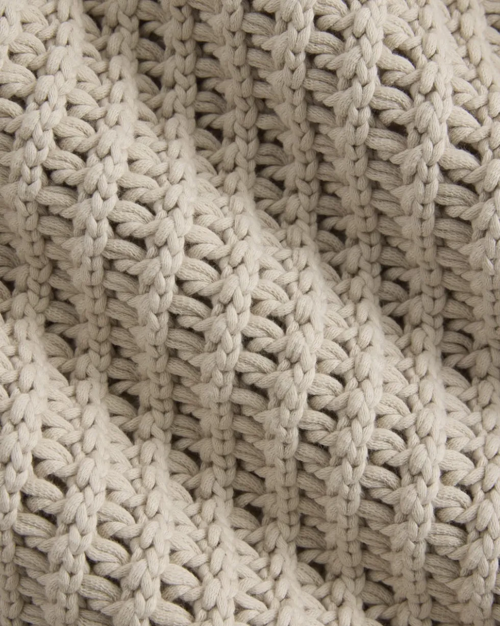 Open-Knit Tunic Vest in Elevated Cotton