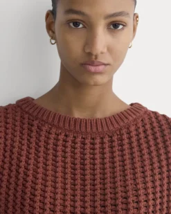 Open-Knit Tunic Vest in Elevated Cotton