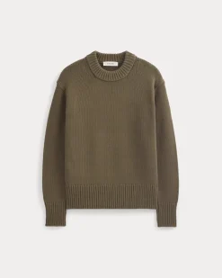 Oversized Cocoon Crew in Elevated Cotton