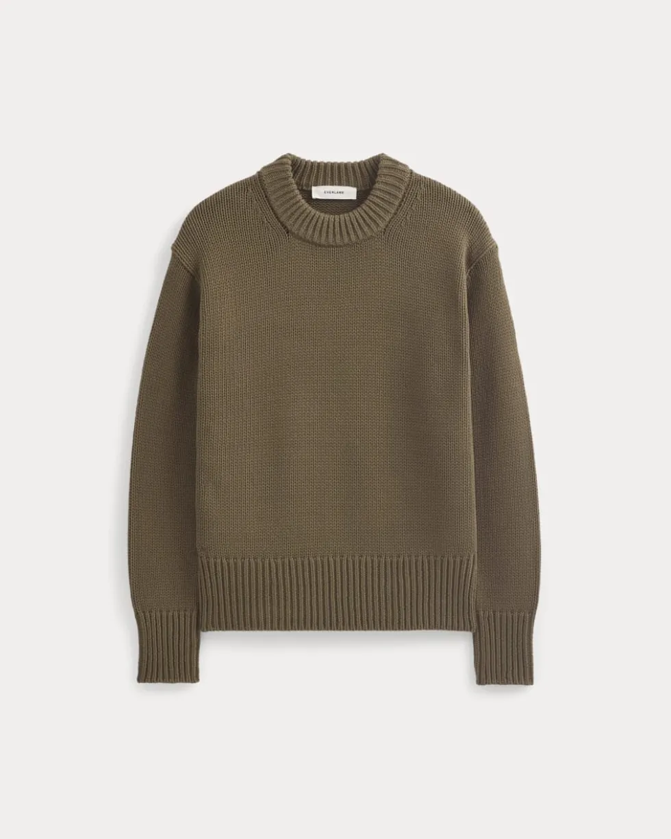 Oversized Cocoon Crew in Elevated Cotton