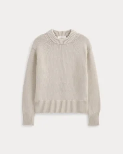 Oversized Cocoon Crew in Elevated Cotton