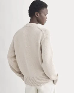 Oversized Cocoon Crew in Elevated Cotton