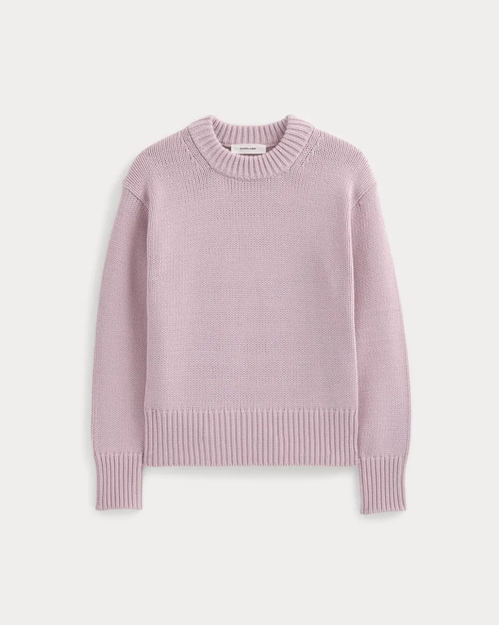 Oversized Cocoon Crew in Elevated Cotton