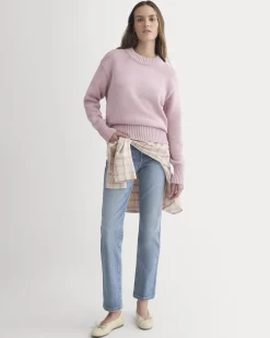 Oversized Cocoon Crew in Elevated Cotton