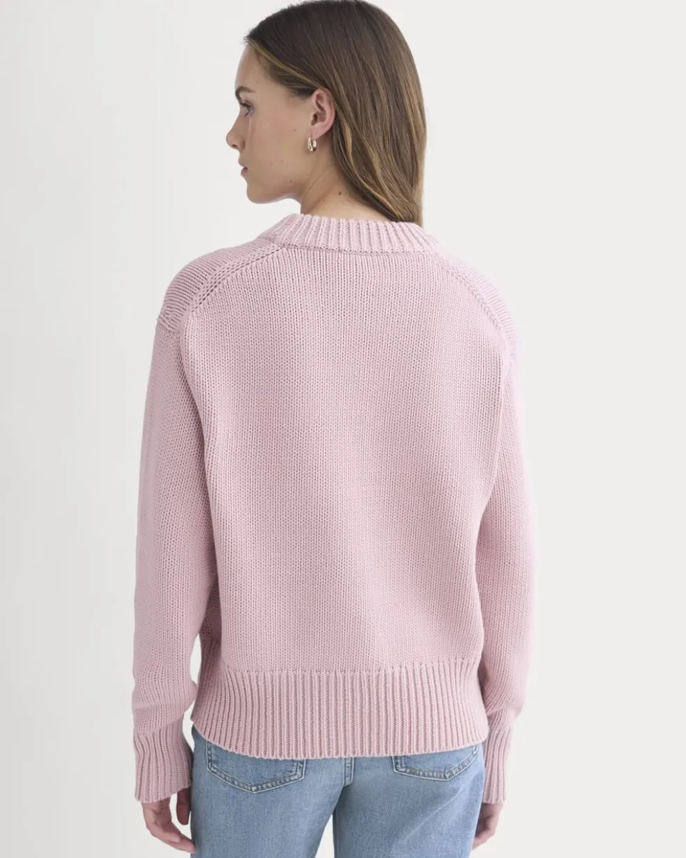 Oversized Cocoon Crew in Elevated Cotton