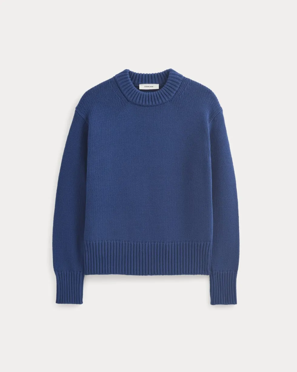Oversized Cocoon Crew in Elevated Cotton