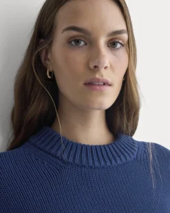 Oversized Cocoon Crew in Elevated Cotton