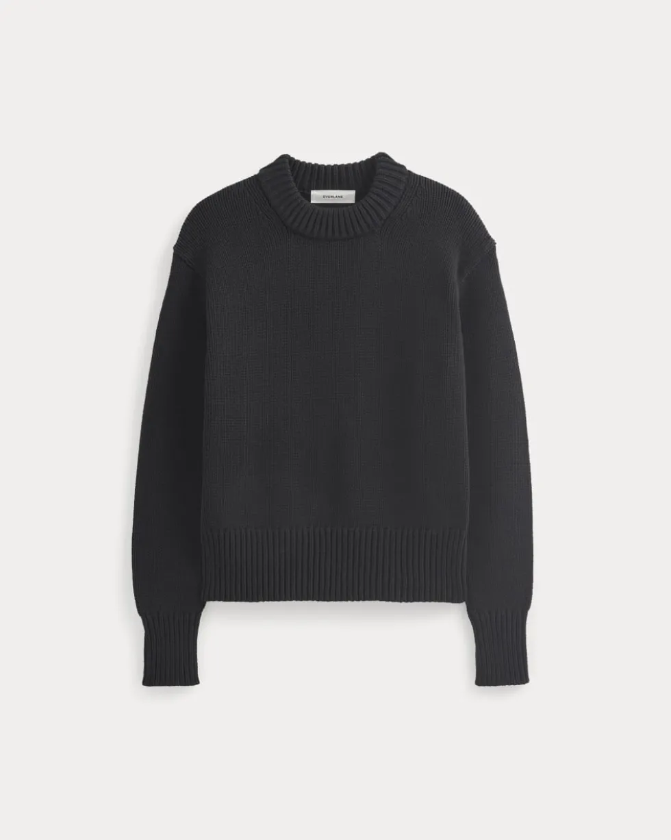 Oversized Cocoon Crew in Elevated Cotton
