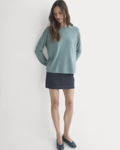 Oversized Polo in Ultrafine Merino