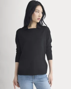 Oversized Polo in Ultrafine Merino