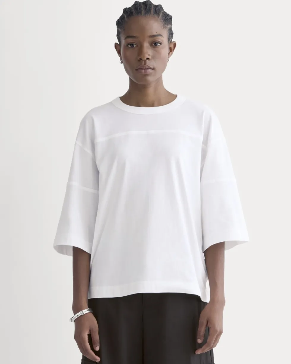 Oversized Varsity Tee in Essential Cotton