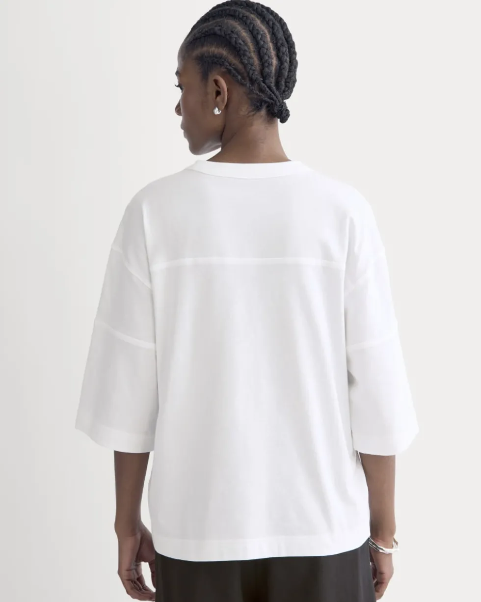 Oversized Varsity Tee in Essential Cotton