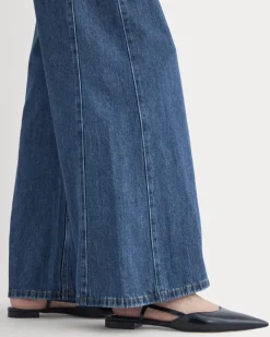 Paneled Ultra Wide-Leg Jean