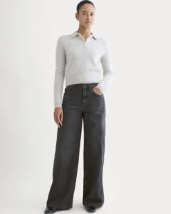 Paneled Ultra Wide-Leg Jean